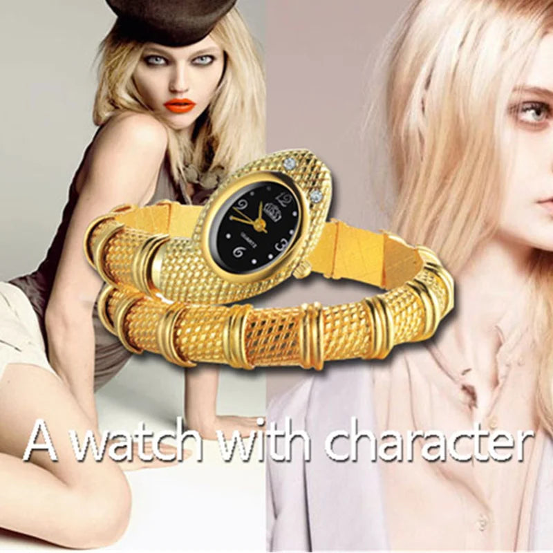 Women's Snake Watch Luxury Gold Women's Watches Quartz Bracelet Fashion Ladies Watches Clock reloj mujer montre femme relogio