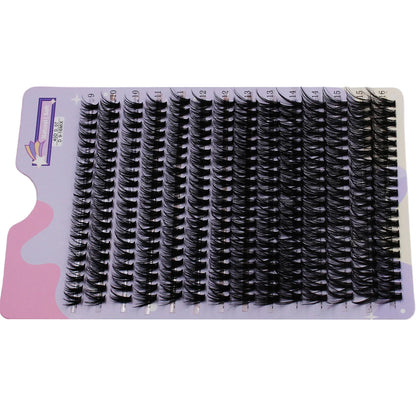 14 Rows 280 Clusters 40D Mix 9-16mm Cluster Lashes Extension Natural Thick Fake Eyelash 3D Strip Individual Lashes