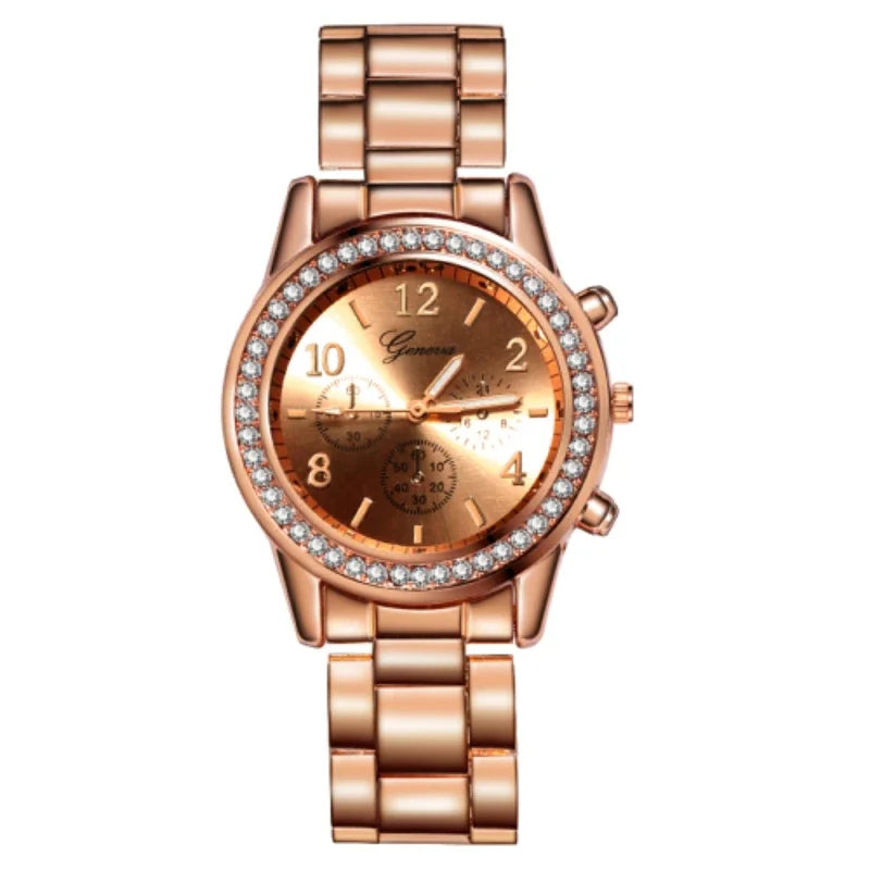 Women  Watches Geneva Classic Rhinestone Watch Women Watches Ladies Fashion Gold Watch Clock Reloj Mujer Montre Femme 시계