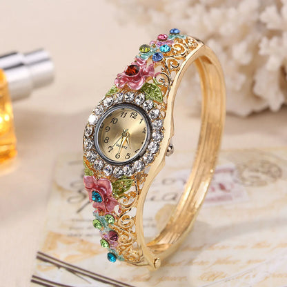 Women Watches Top Brand Luxury Diamonds Bangle Wrist Watch Ladies Steel Bracelet Dresses Elegant Female Clock Gifts Montre Femme